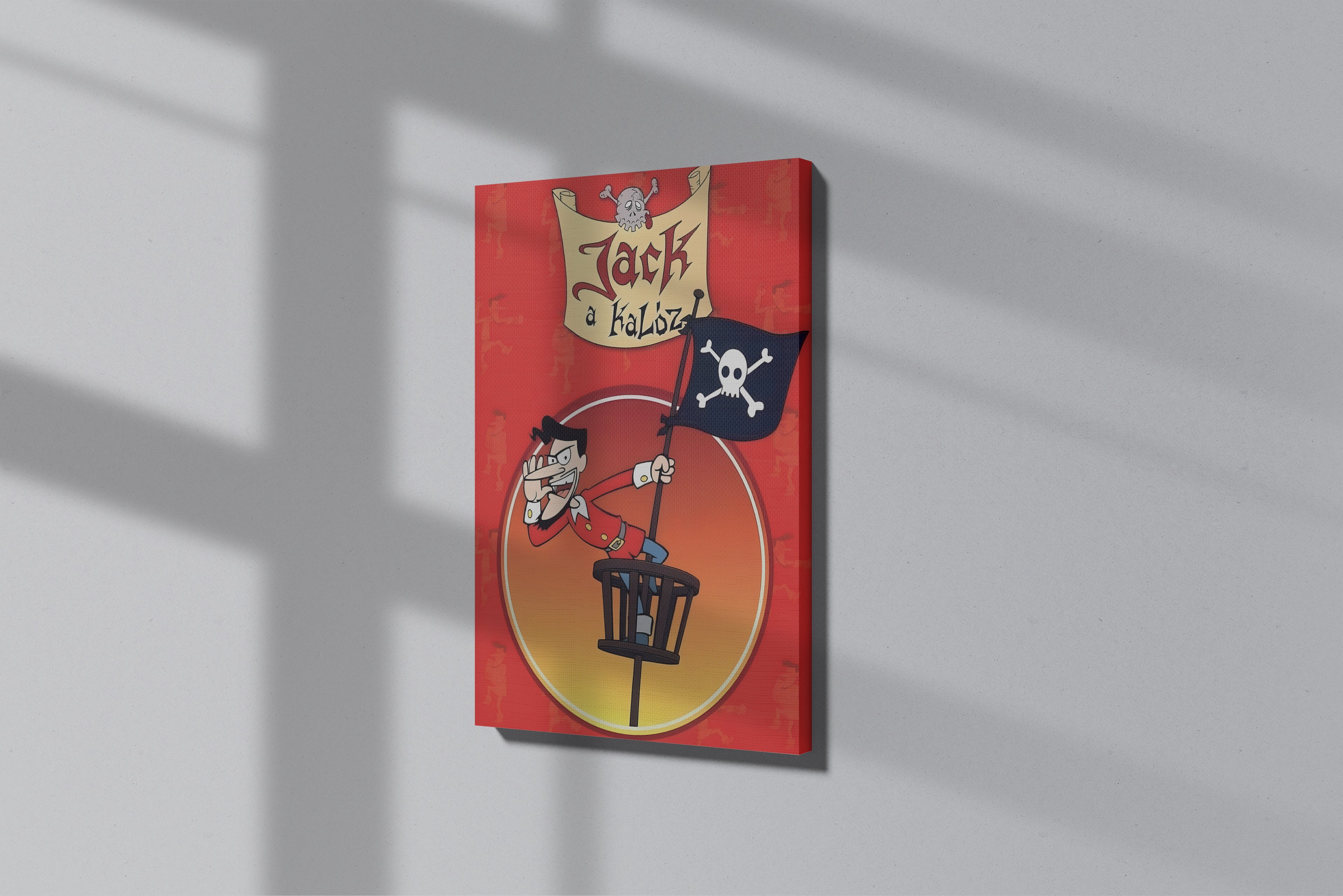 GeekCultcha Jack a Kalóz Themed Premium Canvas Print