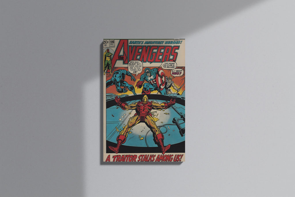 GeekCultcha Marvel Avengers Classic Comic Book Premium Canvas Painting