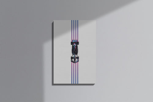GeekCultcha Alpine F1 Car Design Premium Canvas Painting