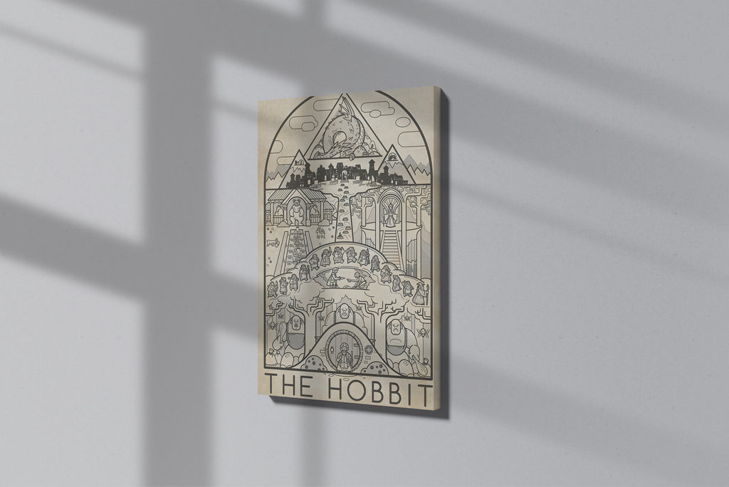 GeekCultcha The Hobbit Scene Premium Canvas Print