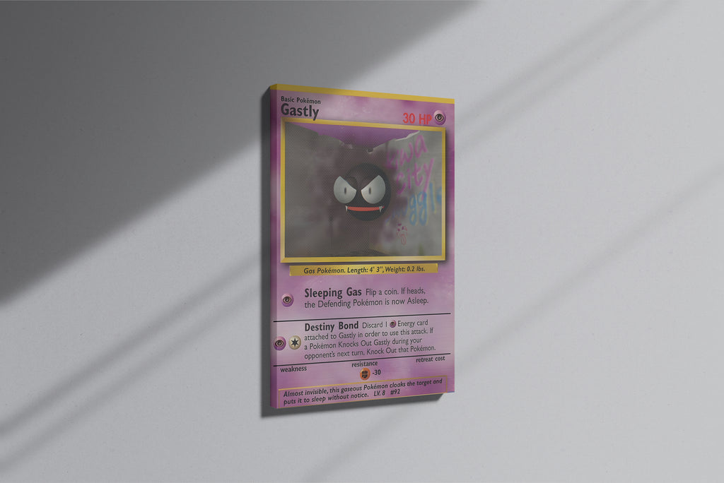 GeekCultcha Pokémon Gastly Premium Canvas Print