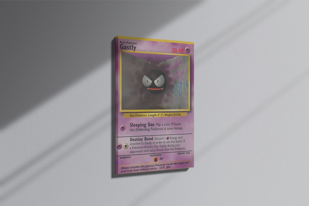 GeekCultcha Pokémon Gastly Premium Canvas Print
