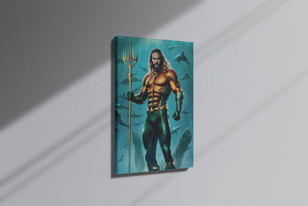 GeekCultcha DC Comics Aquaman Premium Canvas Print