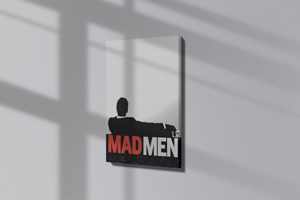 GeekCultcha Mad Men Silhouette Premium Canvas Painting