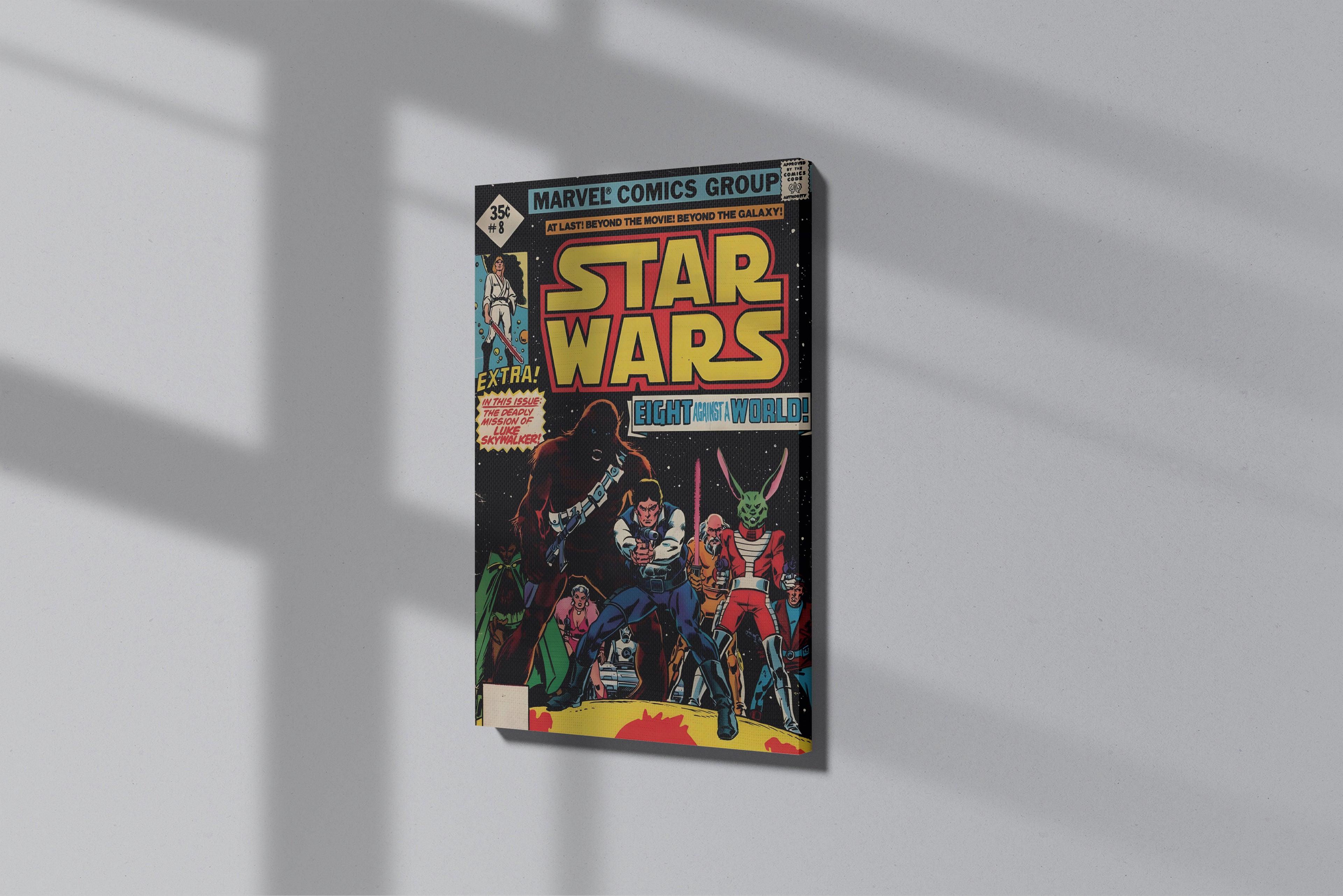 GeekCultcha Star Wars Luke Skywalker Premium Canvas Print