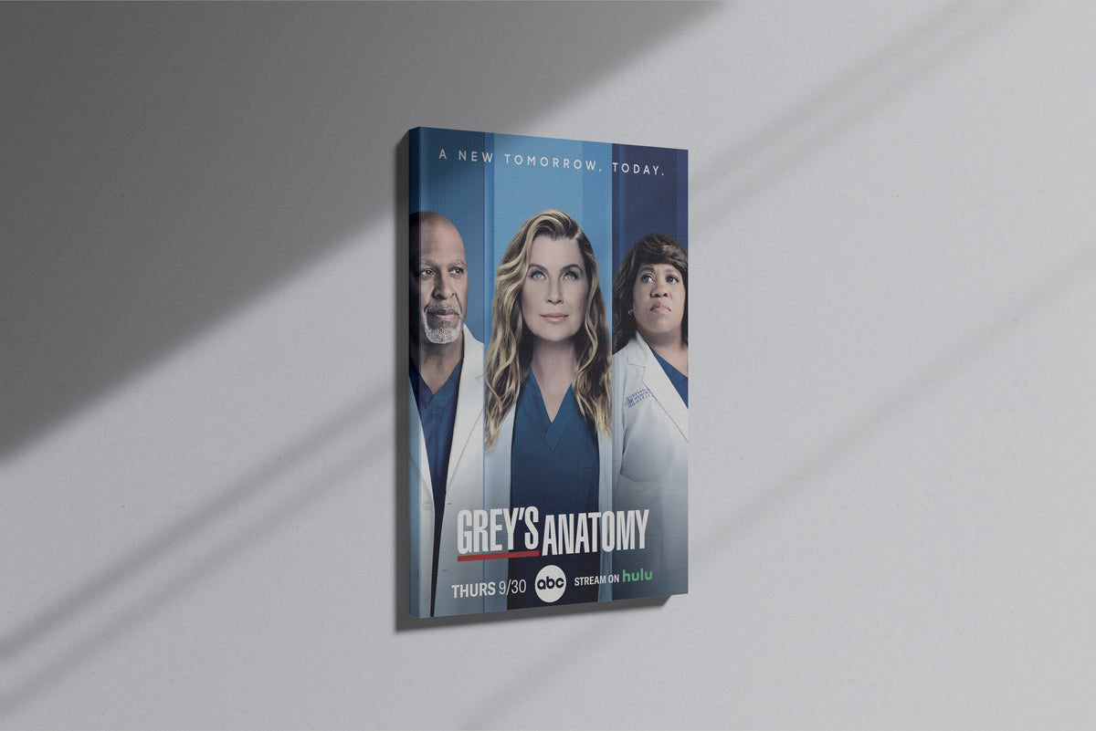 GeekCultcha Grey's Anatomy Character Themed Premium Canvas Painting