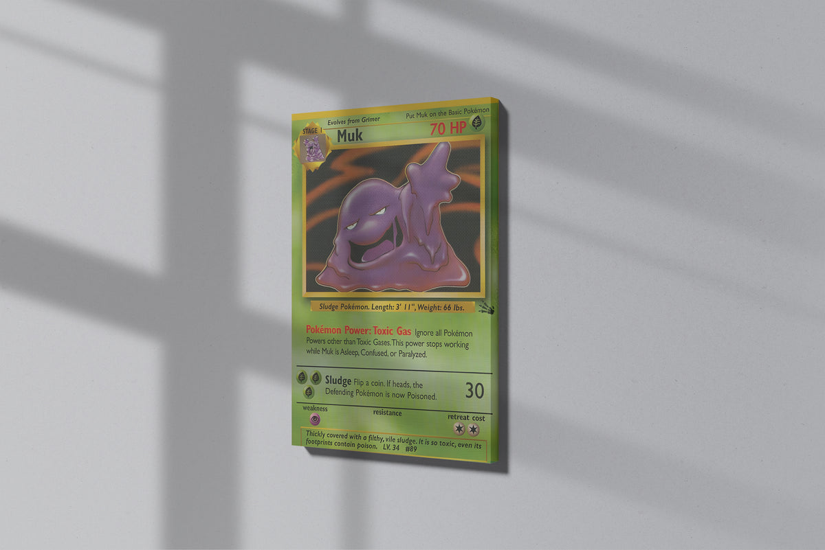 GeekCultcha Pokémon Muk Canvas Print