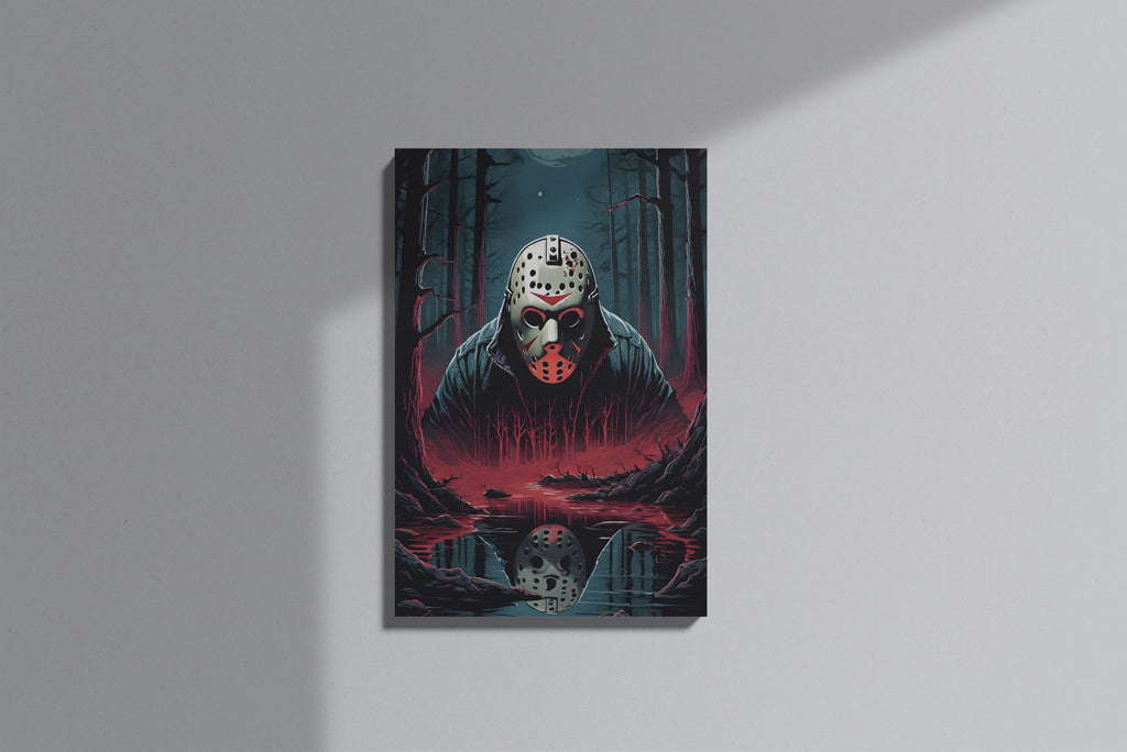 GeekCultcha Friday the 13th Jason Voorhees Premium Canvas Print