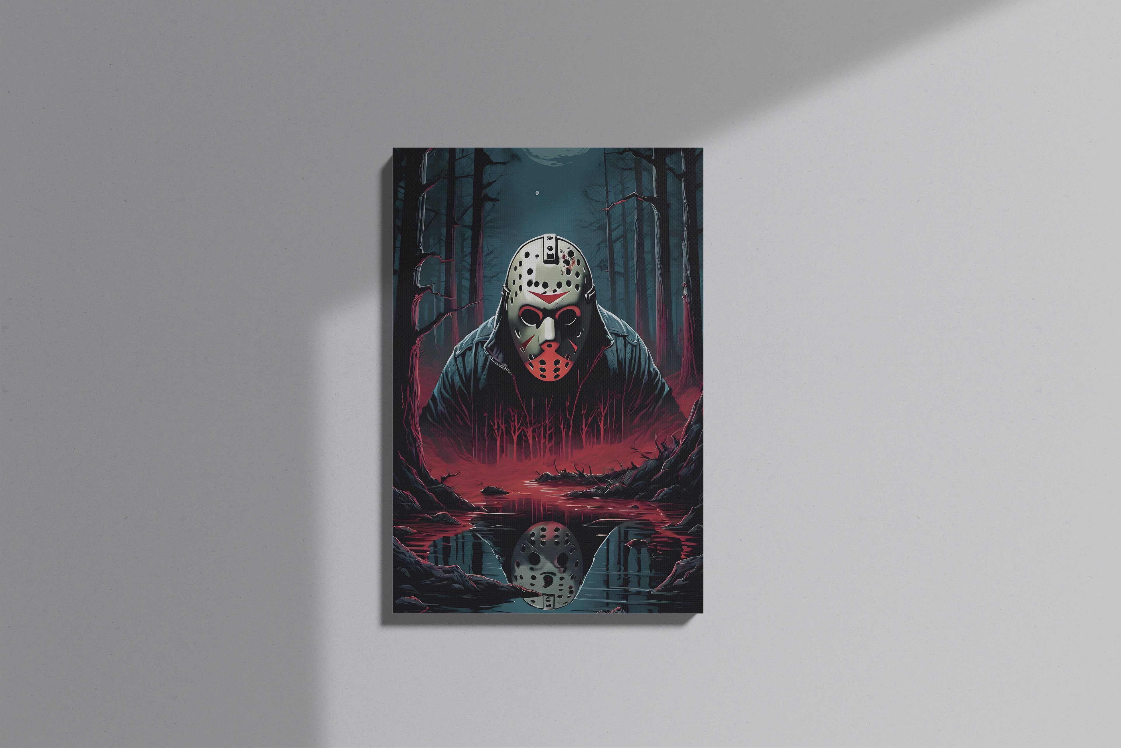 GeekCultcha Friday the 13th Jason Voorhees Premium Canvas Print
