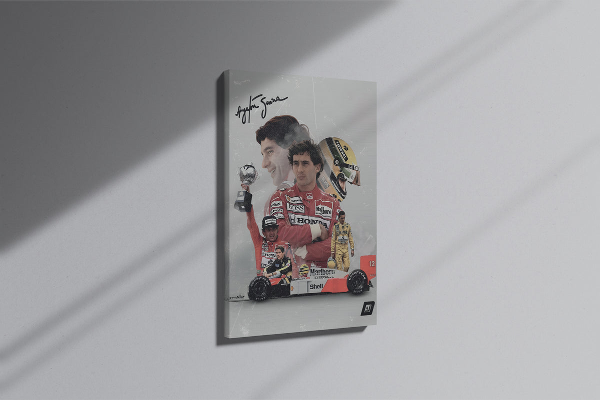 GeekCultcha Formula 1 Ayrton Senna Premium Canvas Print