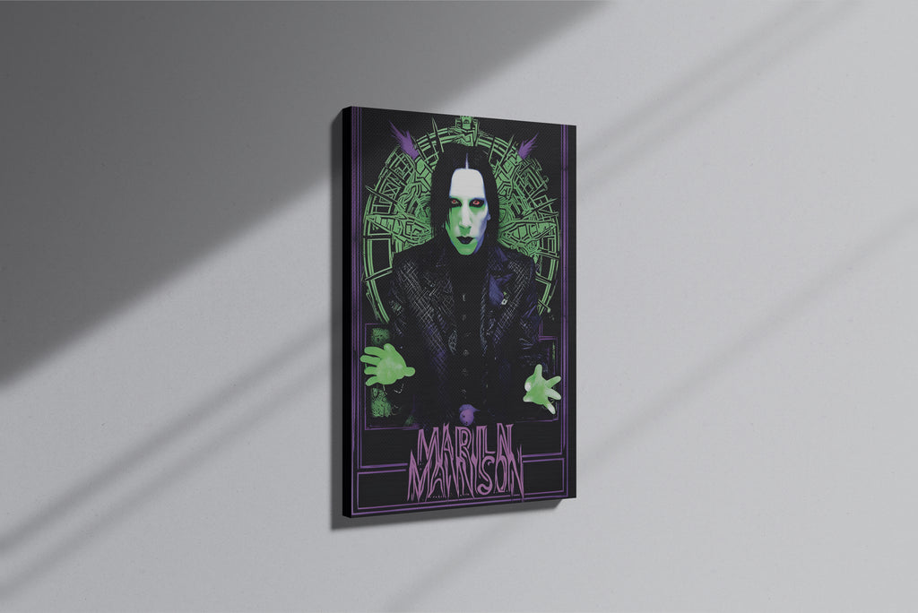 GeekCultcha Marilyn Manson Gothic Premium Canvas Print