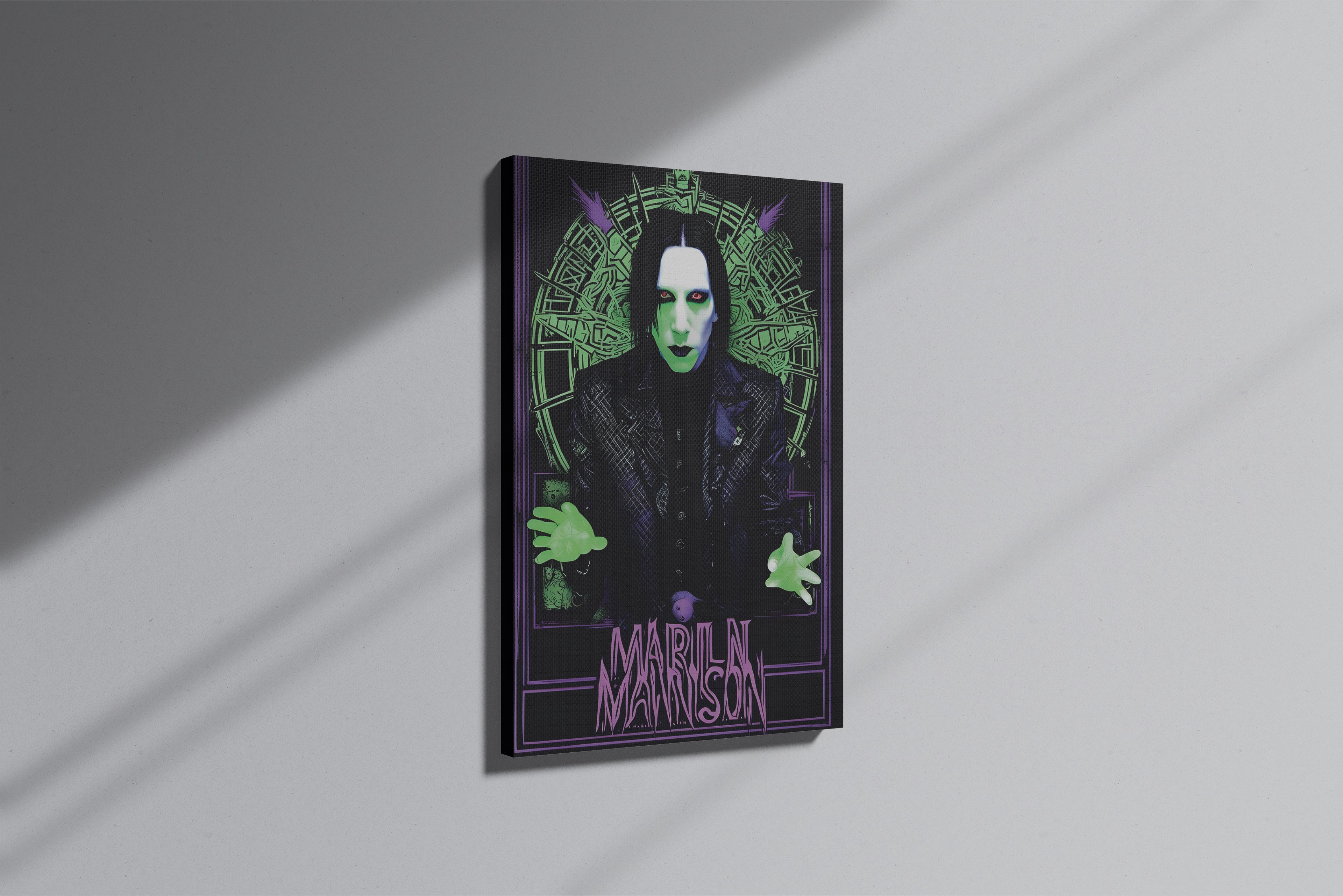 GeekCultcha Marilyn Manson Gothic Premium Canvas Print