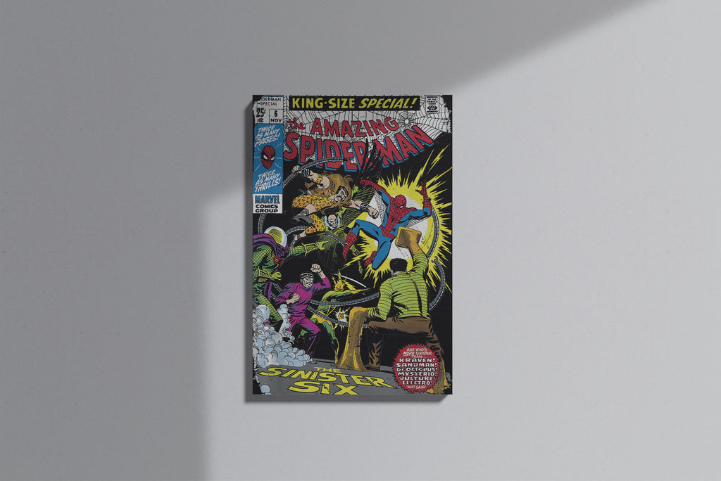 GeekCultcha Marvel Spider-Man Sinister Six Premium Canvas Print