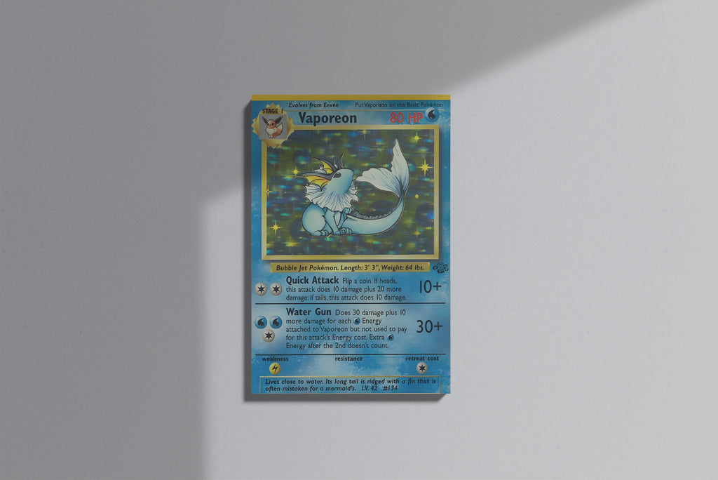 GeekCultcha Pokémon Vaporeon Premium Canvas Print