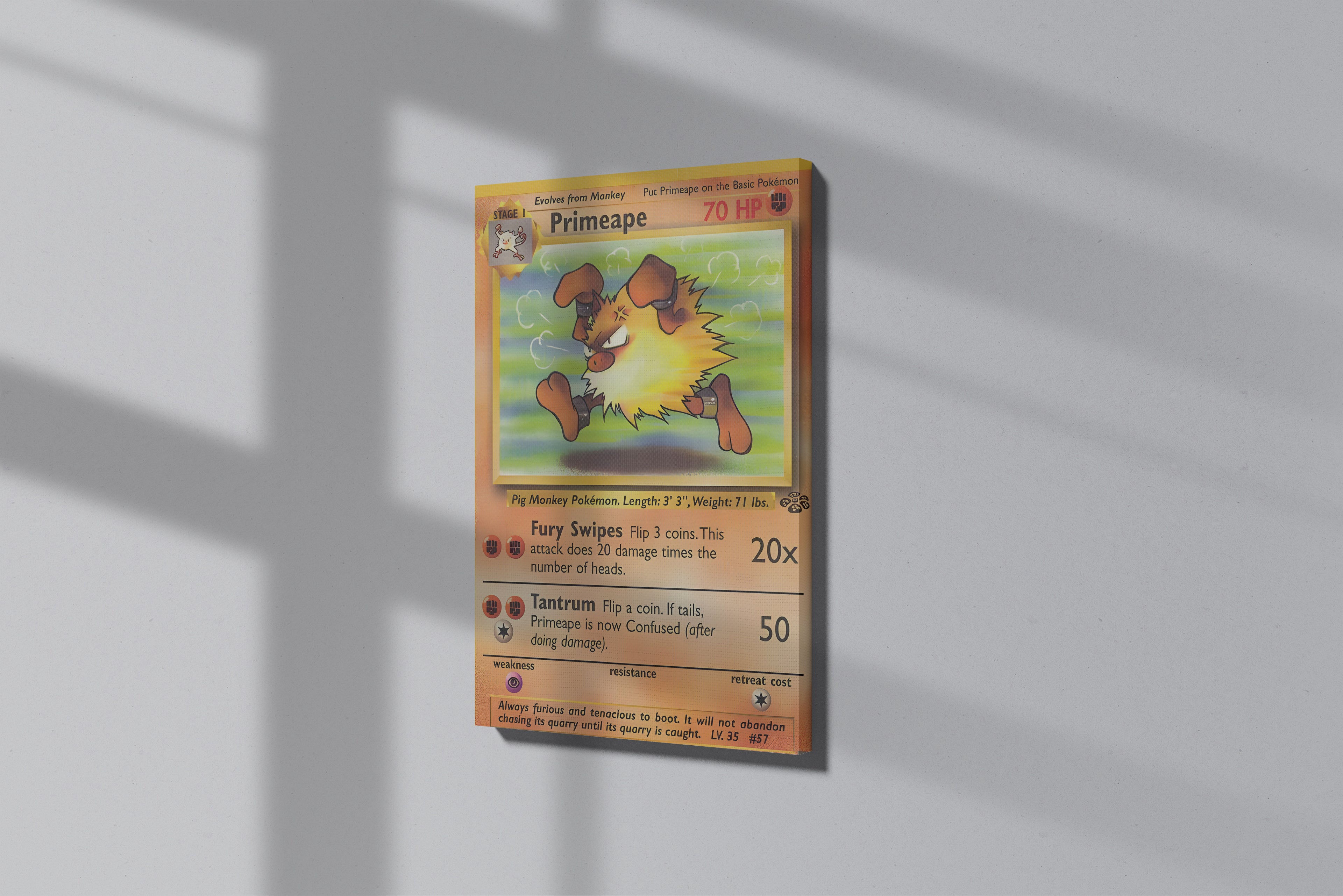 GeekCultcha Pokémon Primeape Premium Canvas Print