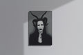 Marilyn Manson Dark Themed Canvas Painting