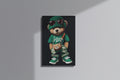 GeekCultcha Teddy Bear Streetwear Premium Canvas Print