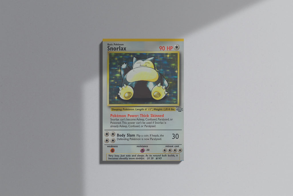 GeekCultcha Pokémon Snorlax Premium Canvas Print Modern