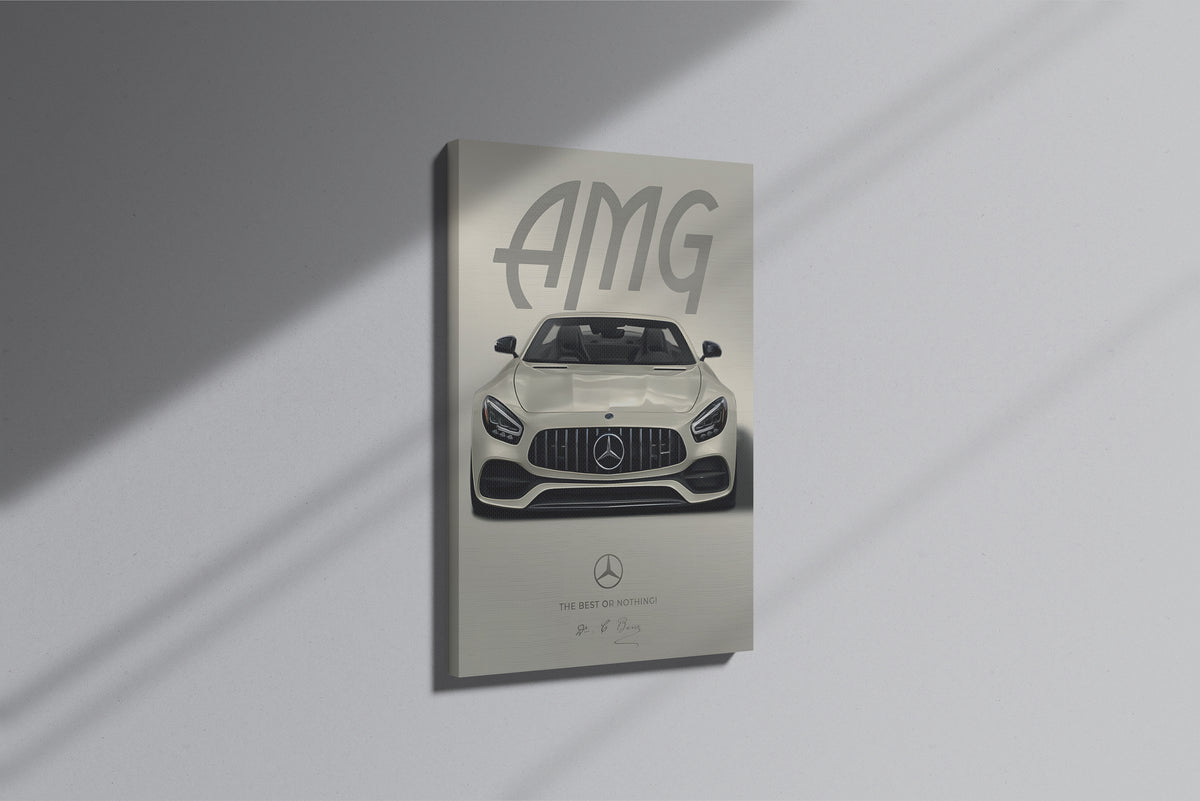 GeekCultcha Mercedes-Benz AMG Premium Canvas Print