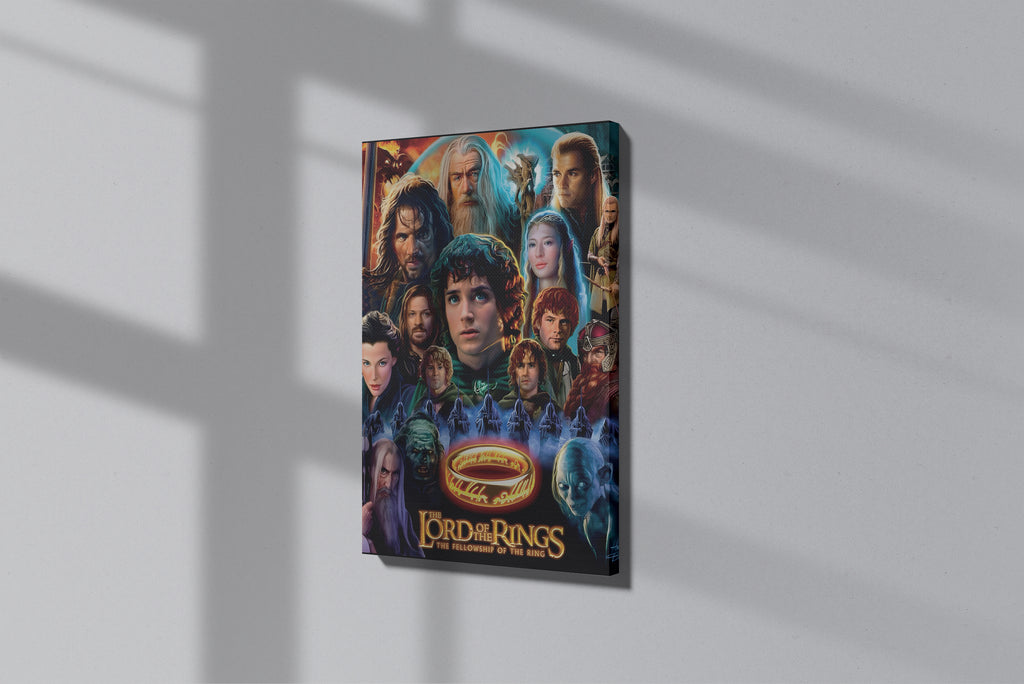 GeekCultcha The Lord of the Rings Fellowship Premium Canvas Painting