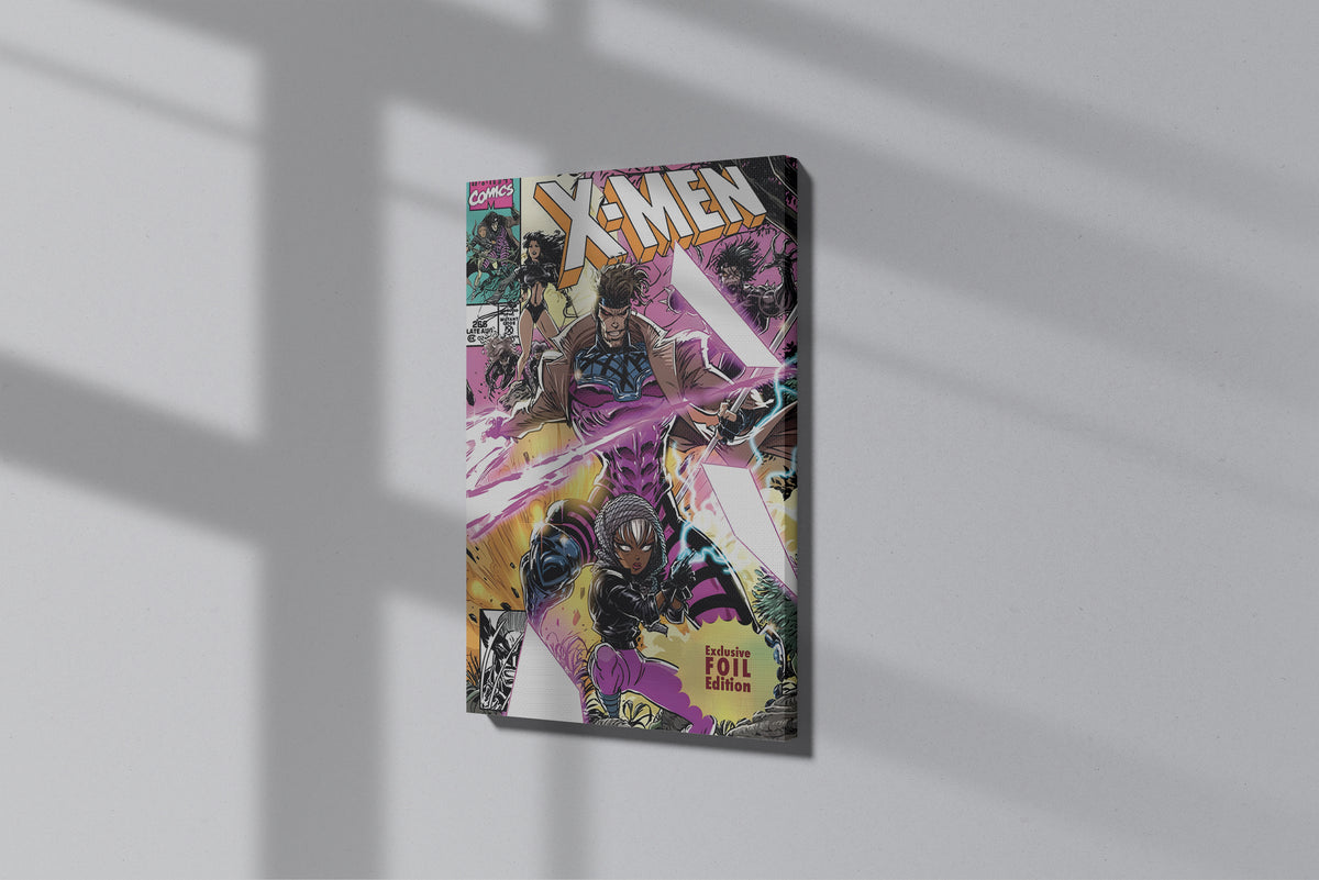 GeekCultcha Marvel X-Men Gambit and Storm Premium Canvas Print