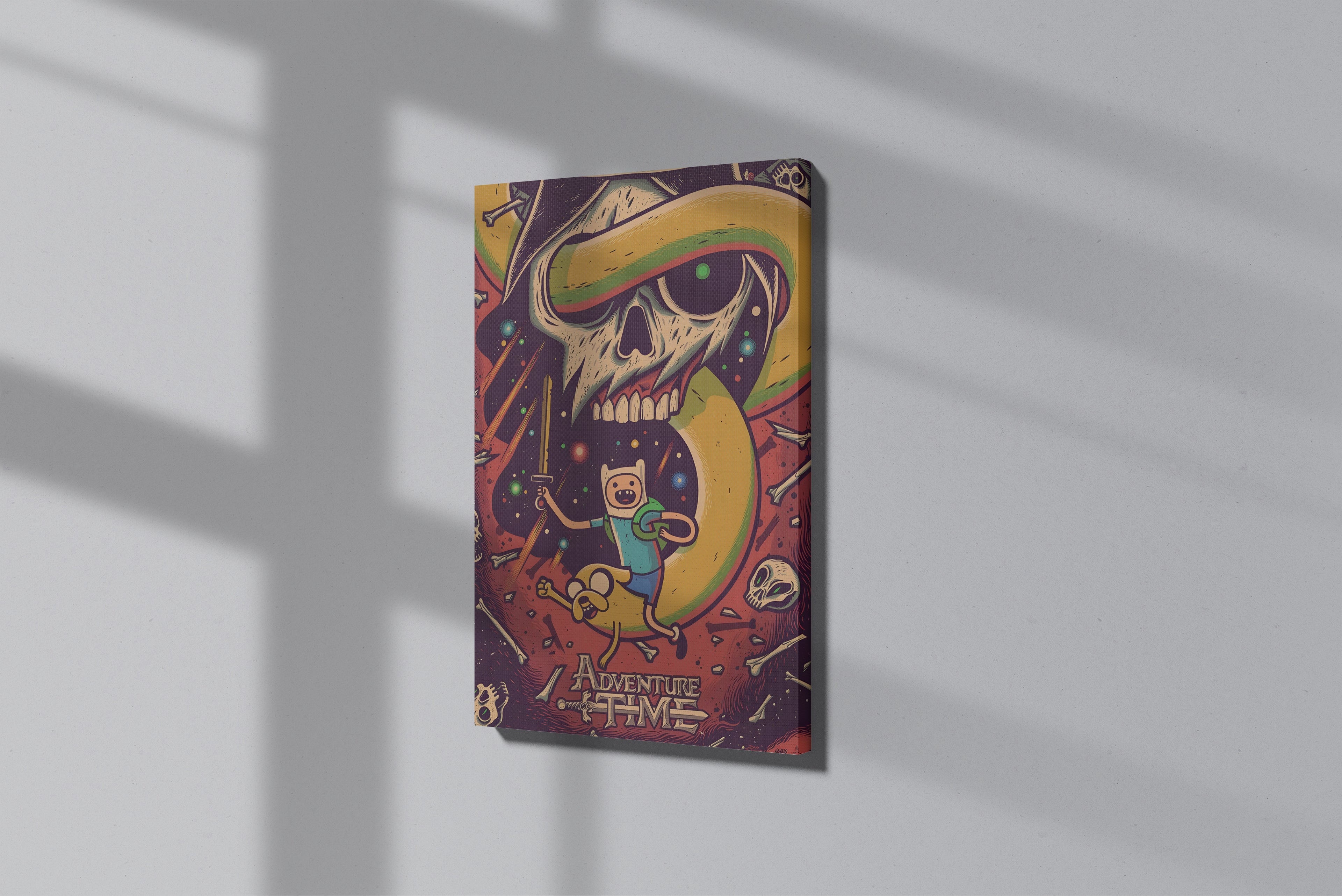 GeekCultcha Adventure Time Finn and Jake Premium Canvas Print