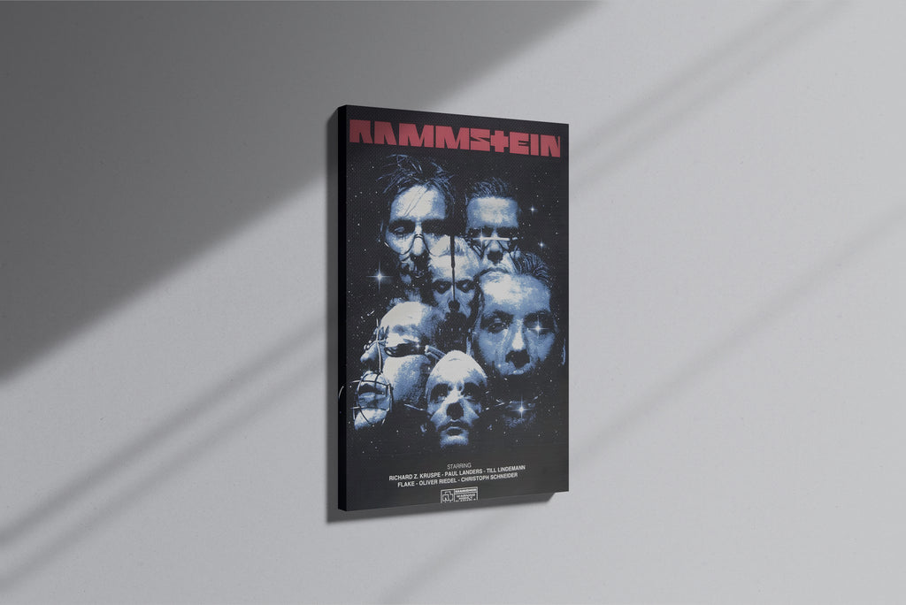 GeekCultcha Rammstein Group Premium Canvas Print