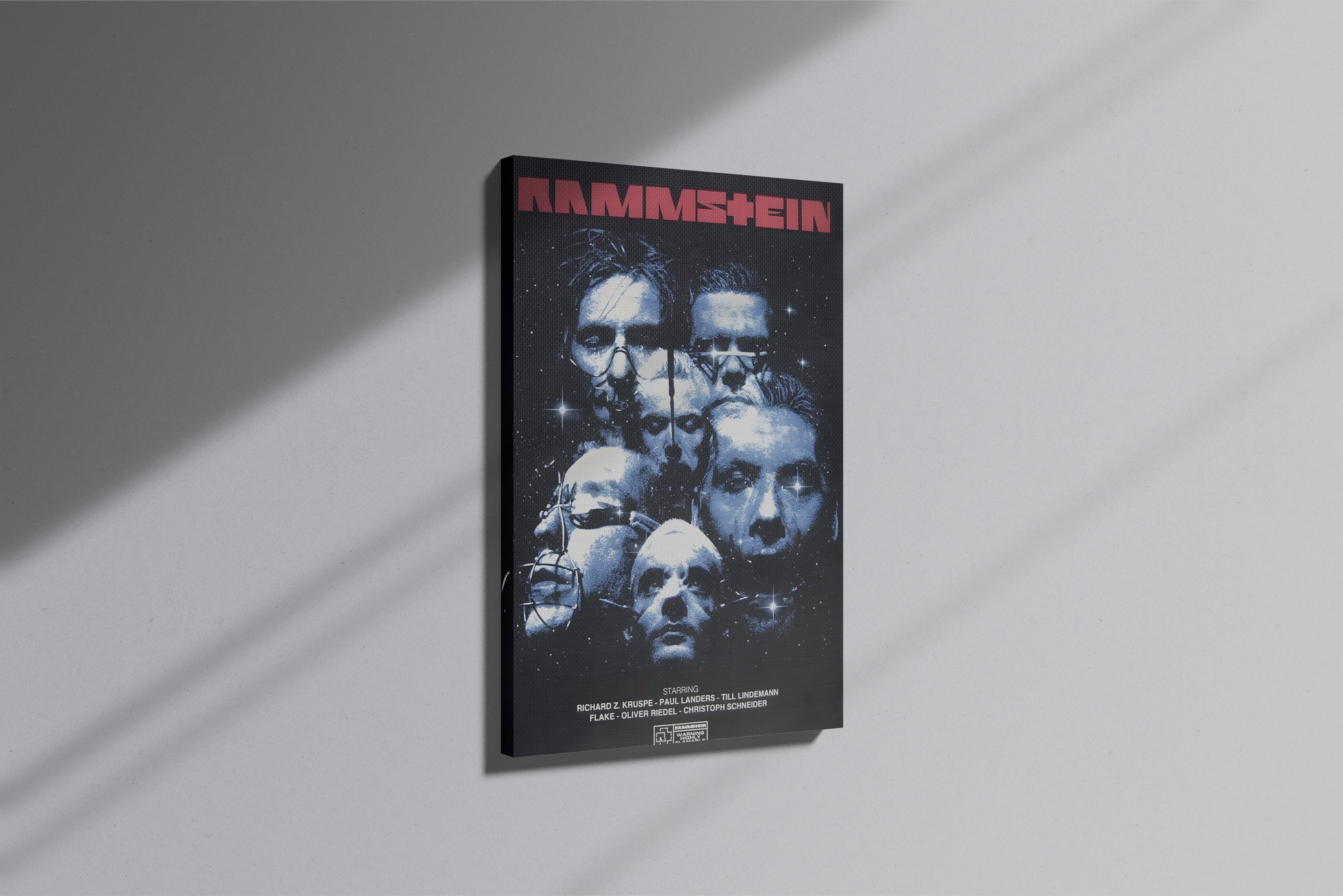 GeekCultcha Rammstein Group Premium Canvas Print
