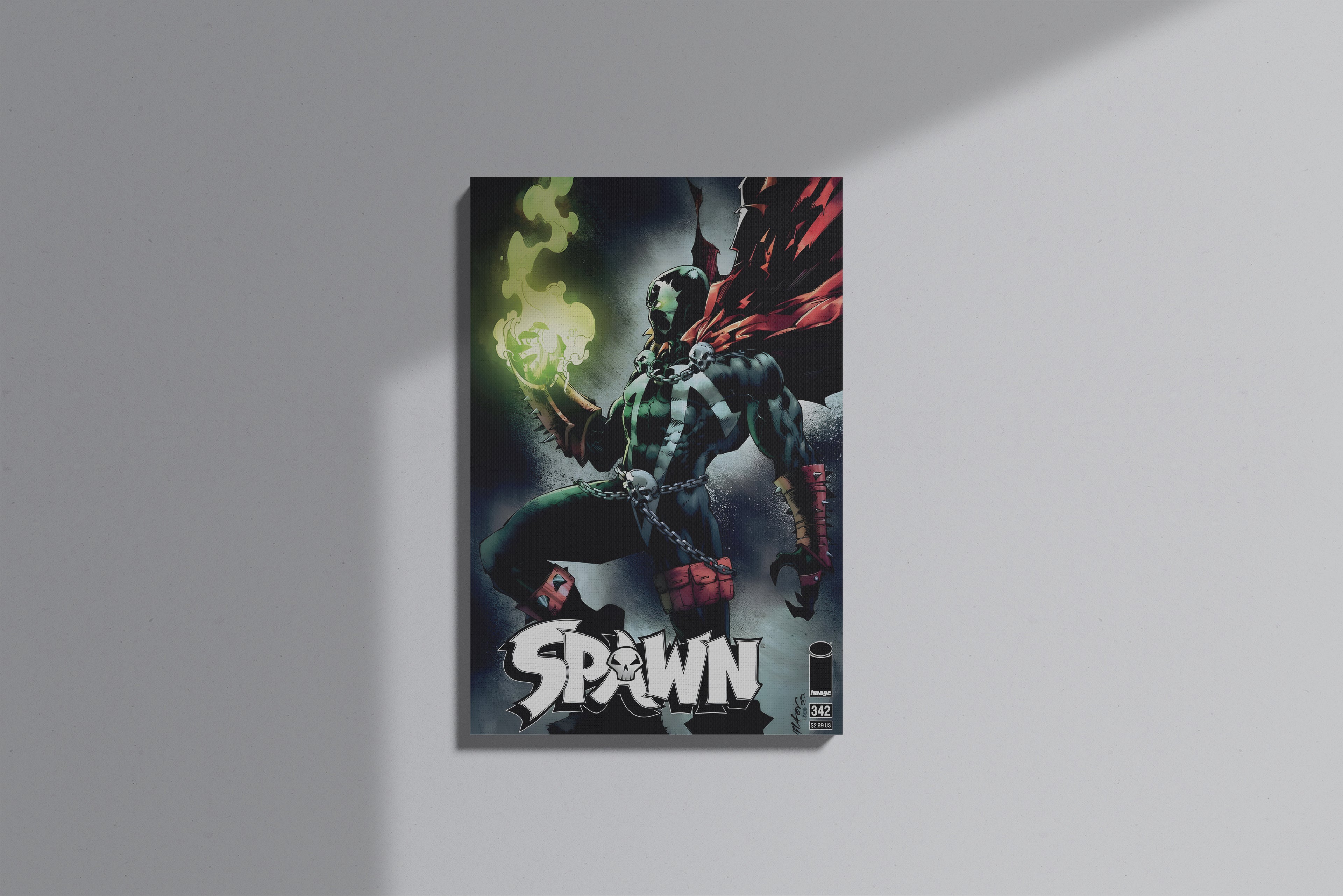 GeekCultcha Spawn Character Themed Premium Canvas Print