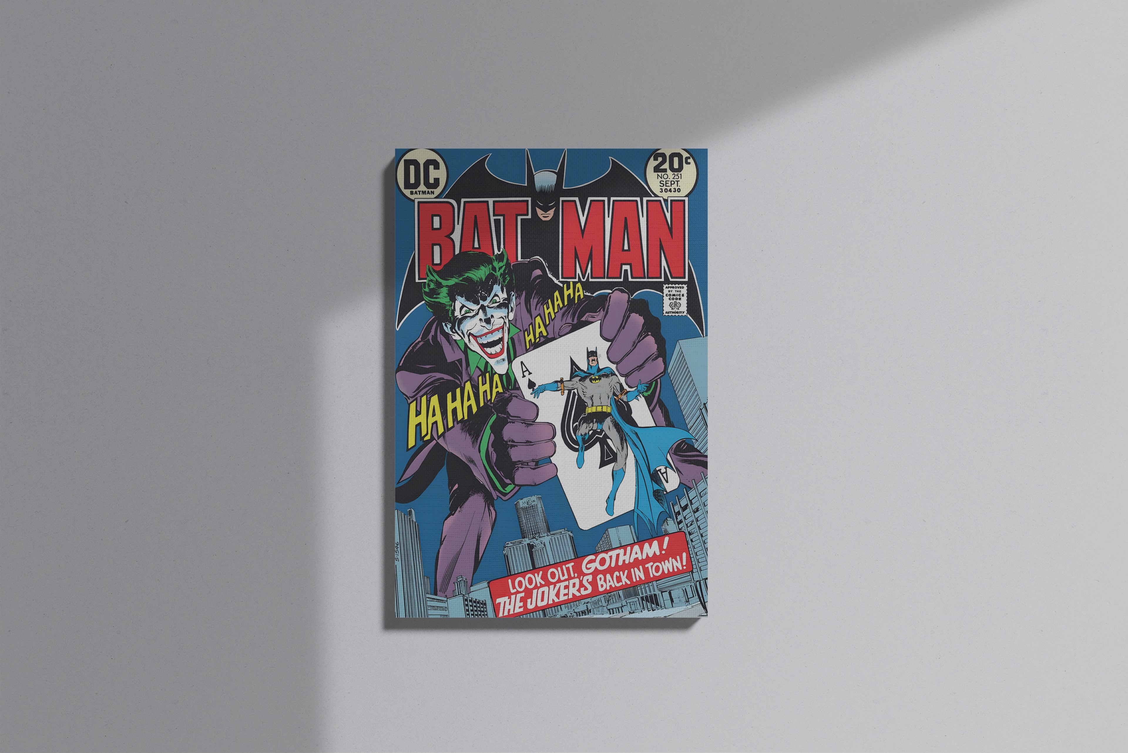 GeekCultcha DC Comics Batman Joker Premium Canvas Print