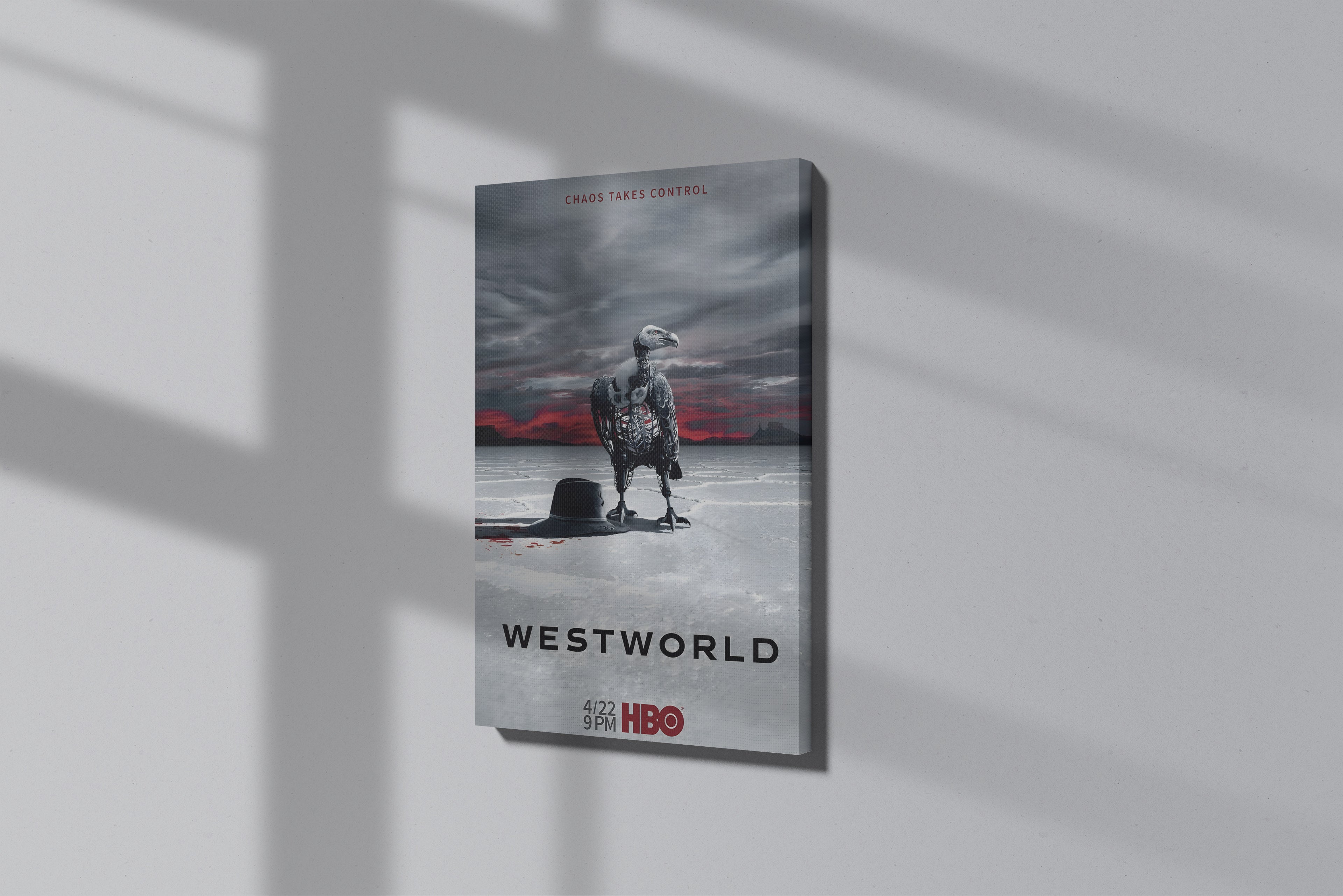 GeekCultcha Westworld Chaos Takes Control Premium Canvas Print