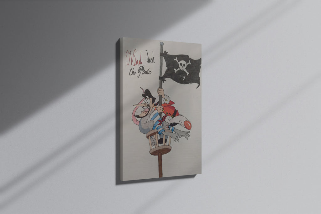 GeekCultcha Mad Jack The Pirate Canvas Print
