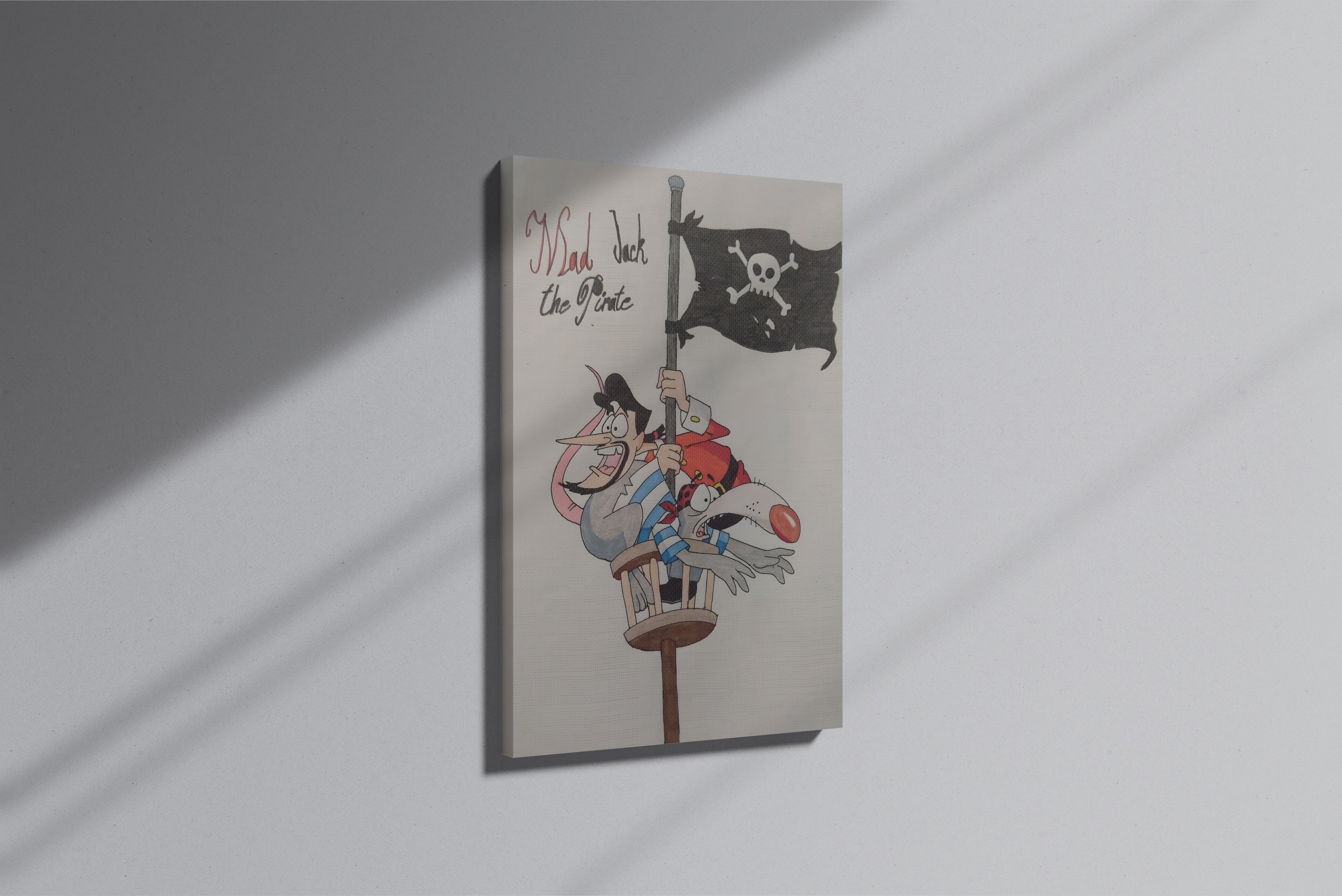 GeekCultcha Mad Jack The Pirate Canvas Print