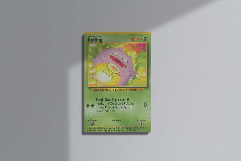GeekCultcha Pokémon Koffing Premium Canvas Print
