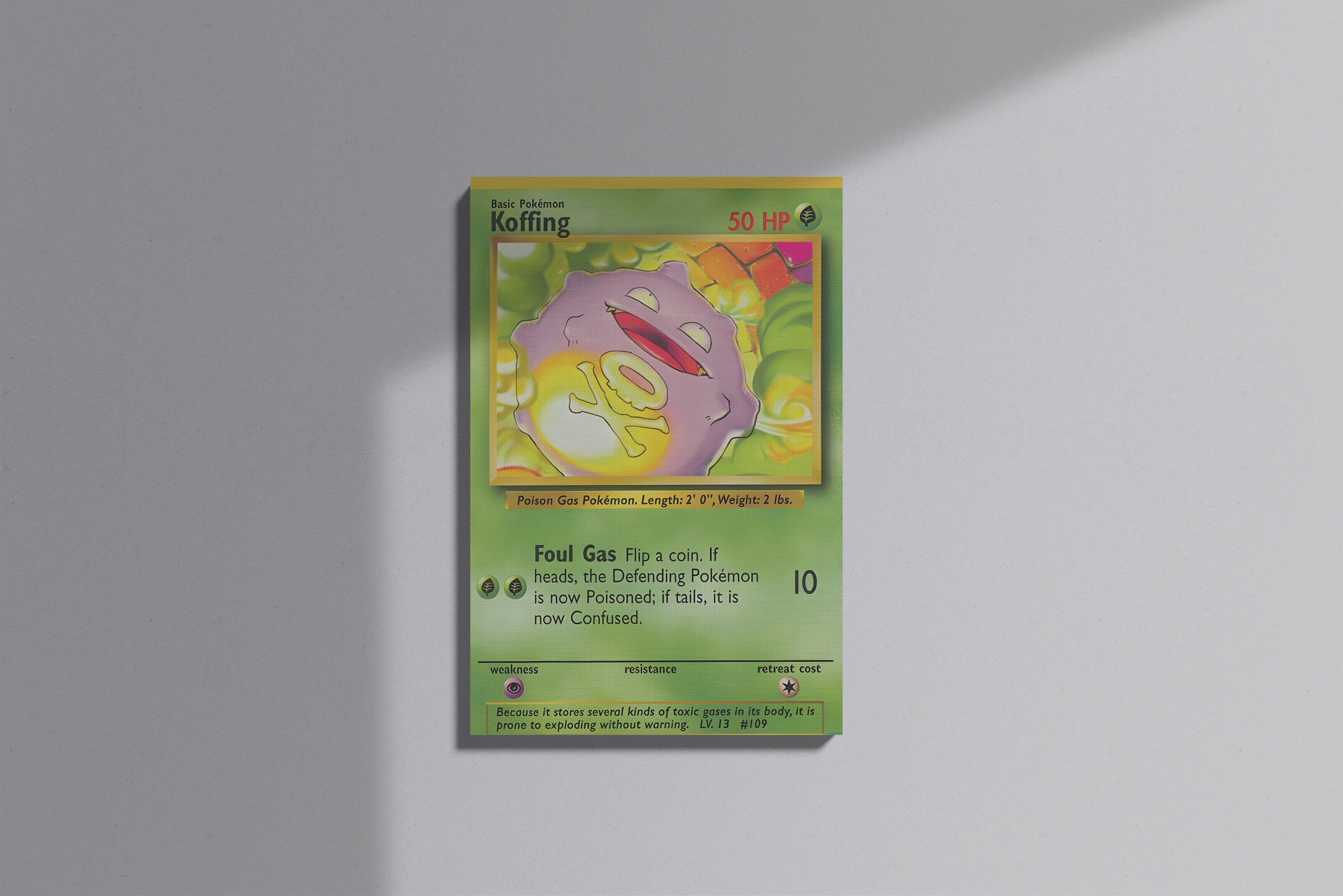 GeekCultcha Pokémon Koffing Premium Canvas Print