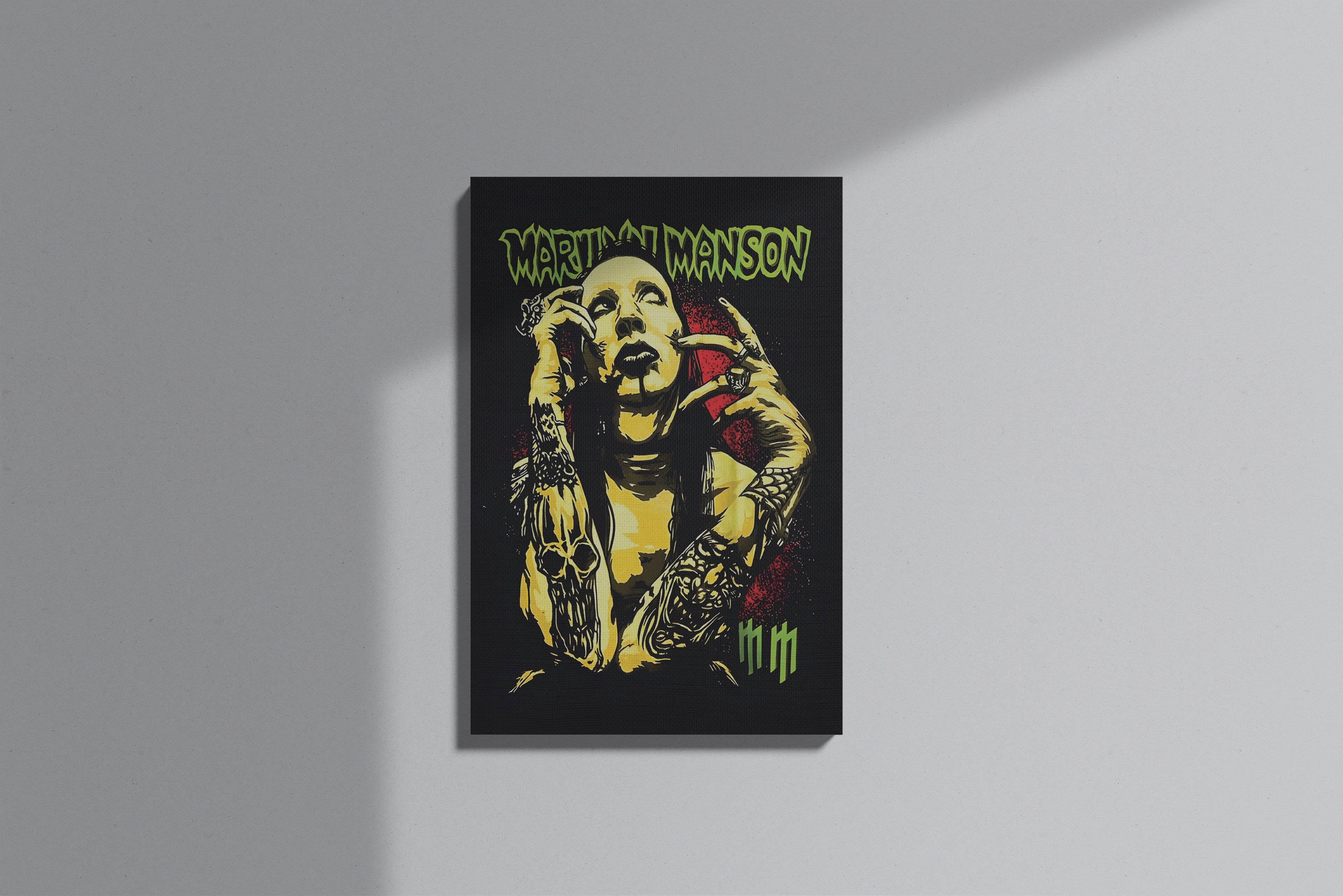 Marilyn Manson Themed Premium Canvas Painting