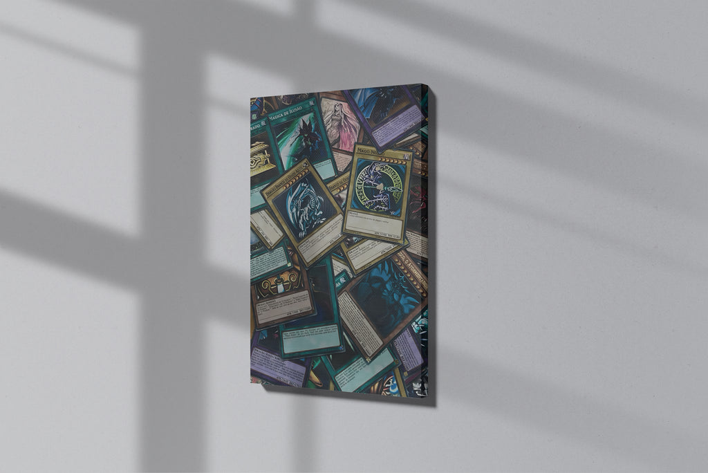 GeekCultcha Yu-Gi-Oh! Blue-Eyed White Dragon Premium Canvas Painting