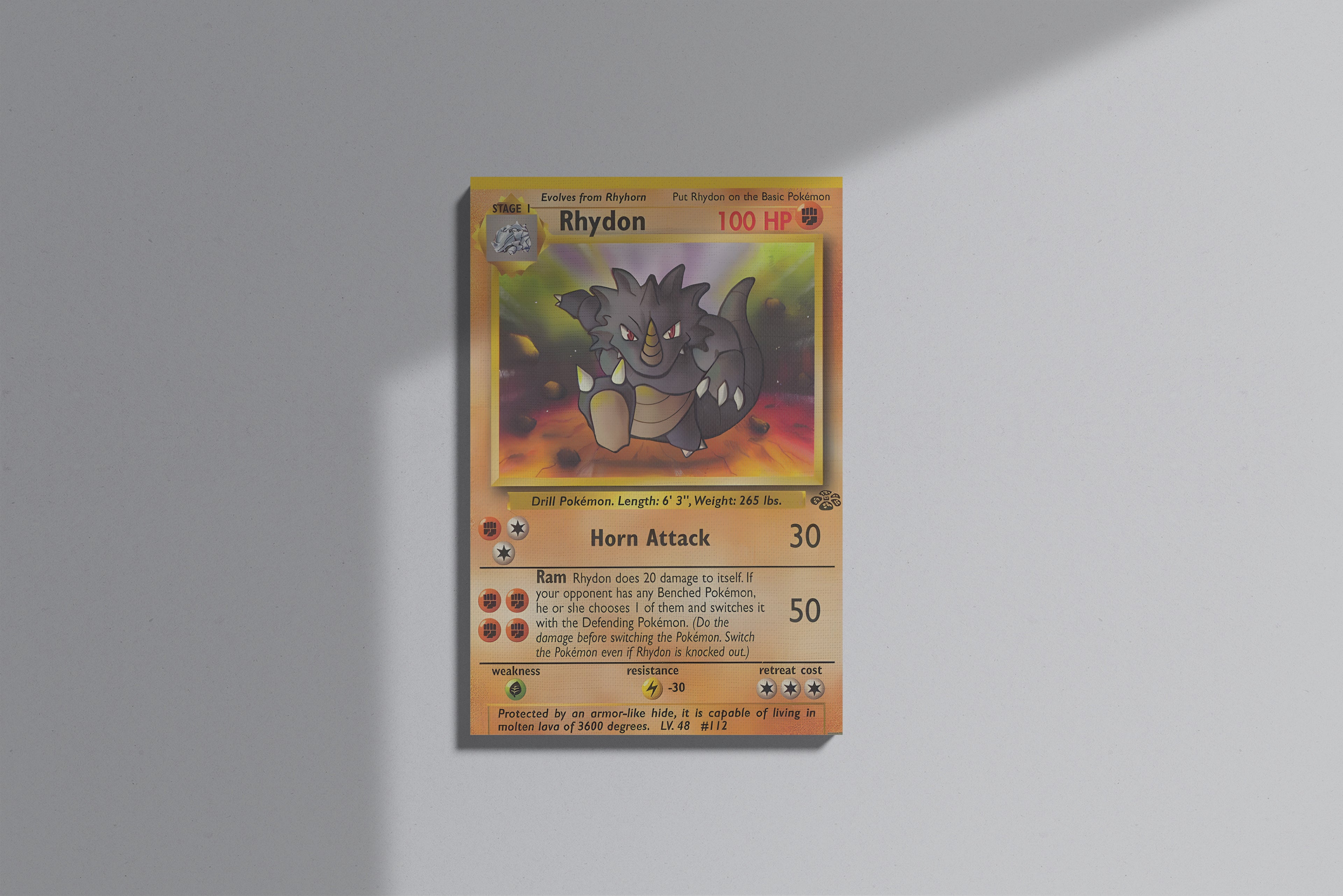 GeekCultcha Pokémon Rhydon Premium Canvas Print