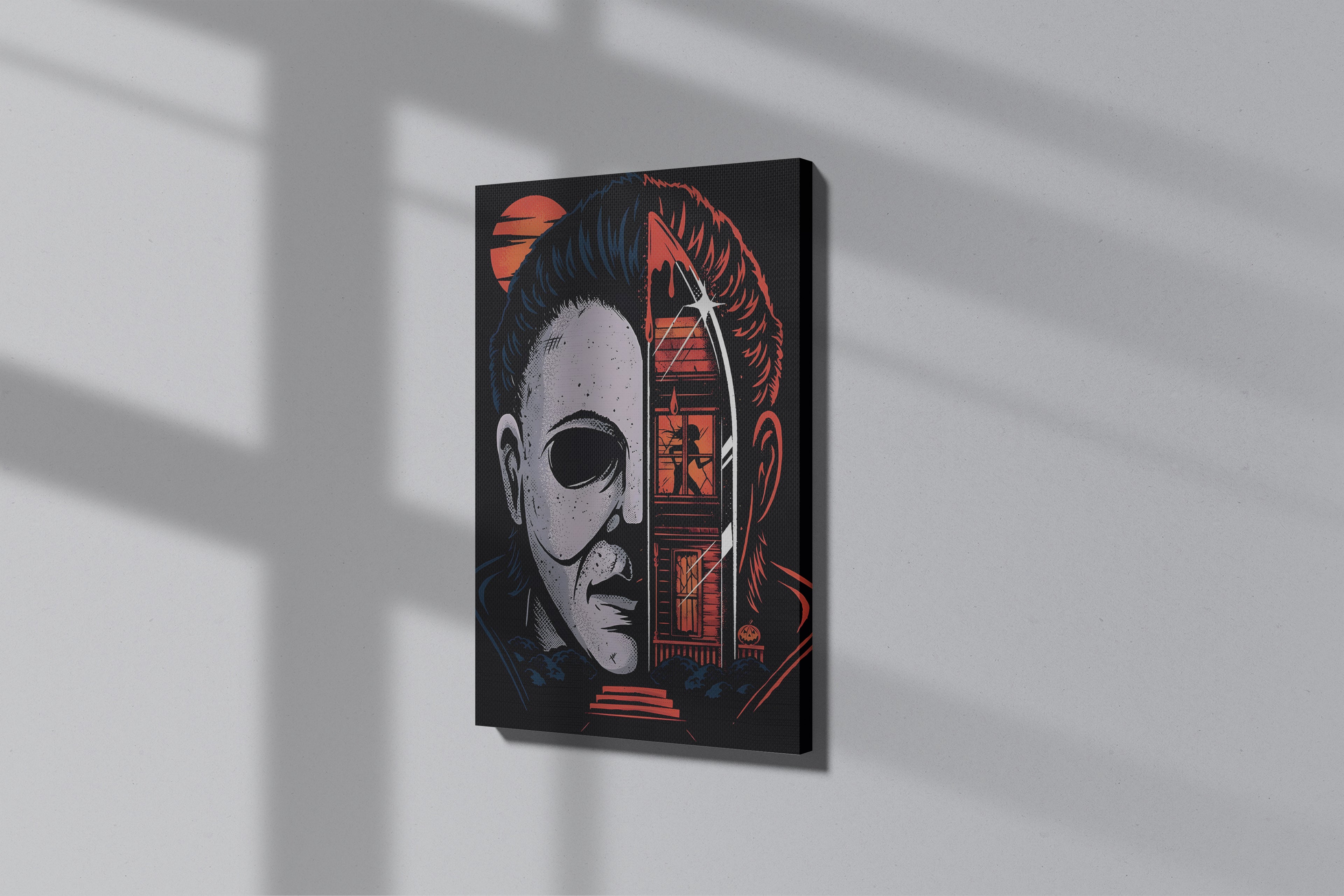 GeekCultcha Halloween Michael Myers Premium Canvas Print