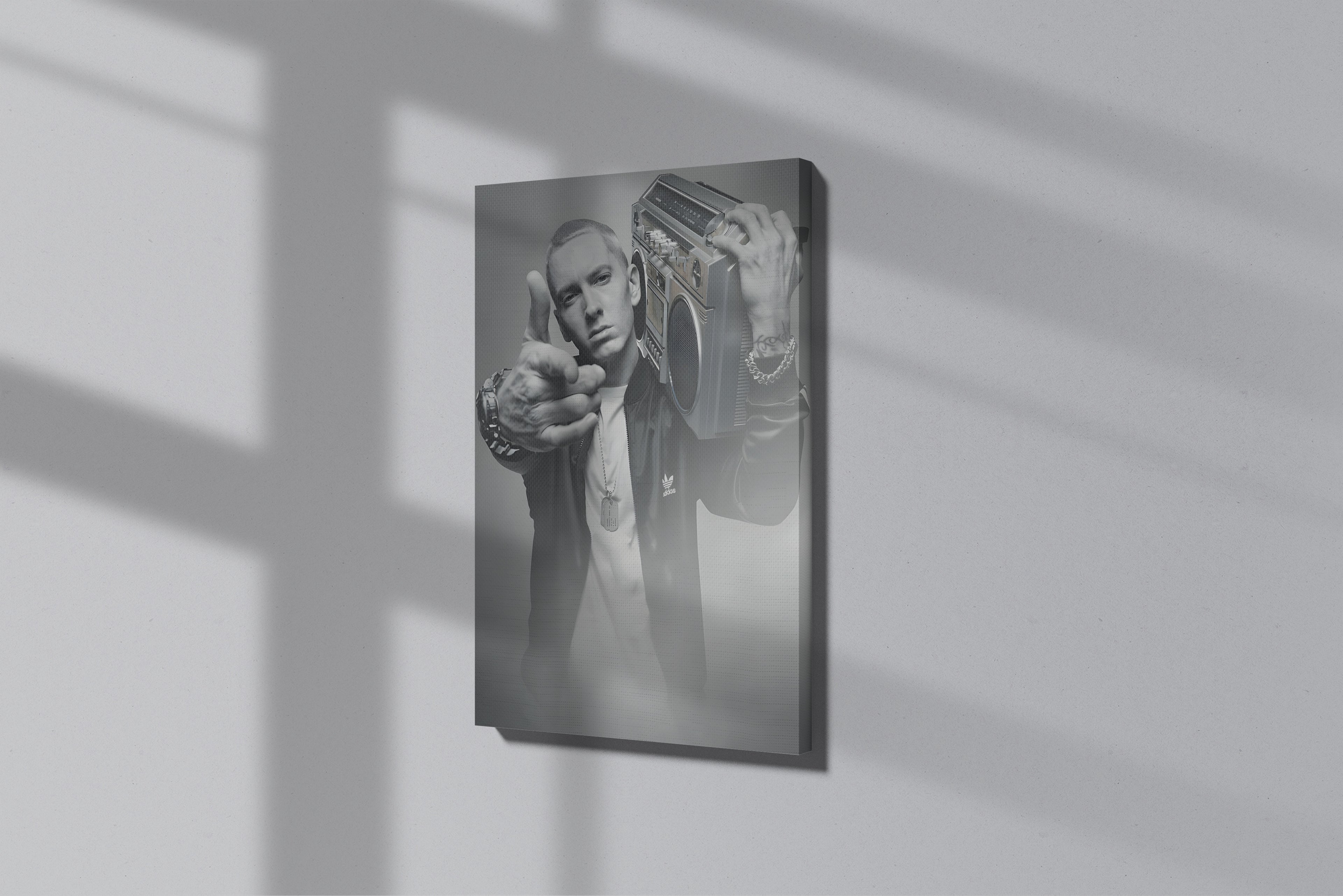 Rap Art Eminem Themed Premium Canvas Painting