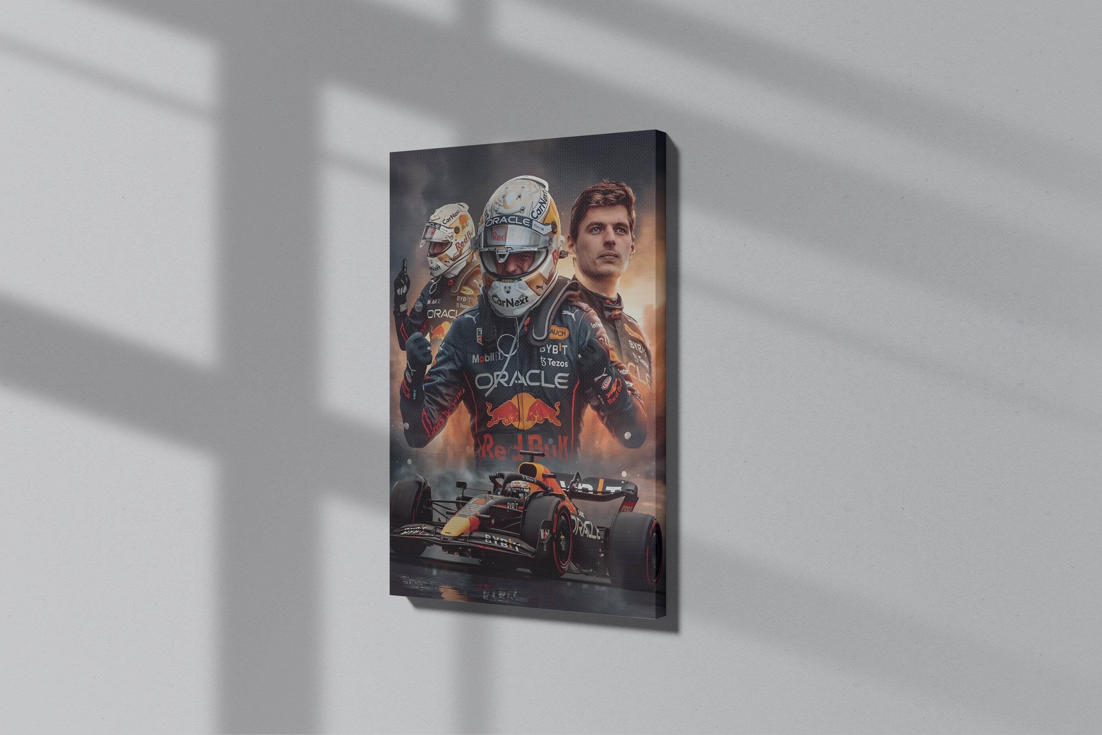 GeekCultcha Red Bull Racing Max Verstappen Premium Canvas Print