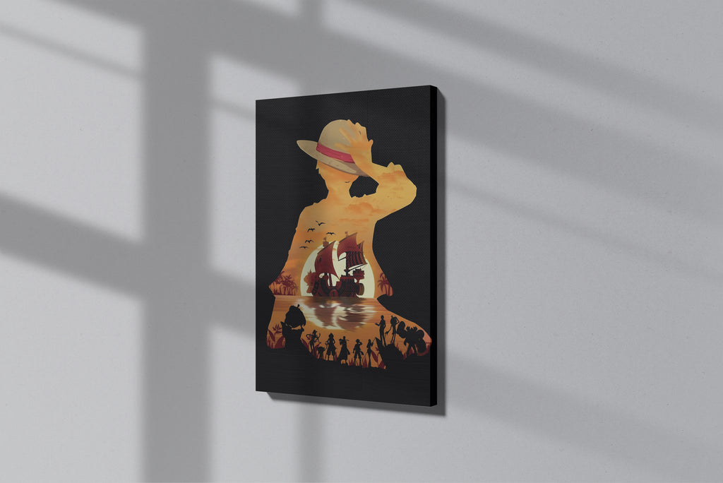 GeekCultcha One Piece Luffy Themed Premium Canvas Print