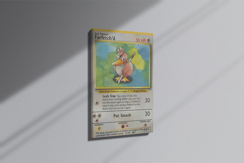 GeekCultcha Pokémon Farfetch'd Premium Canvas Print