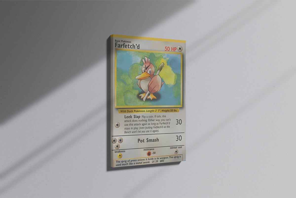GeekCultcha Pokémon Farfetch'd Premium Canvas Print