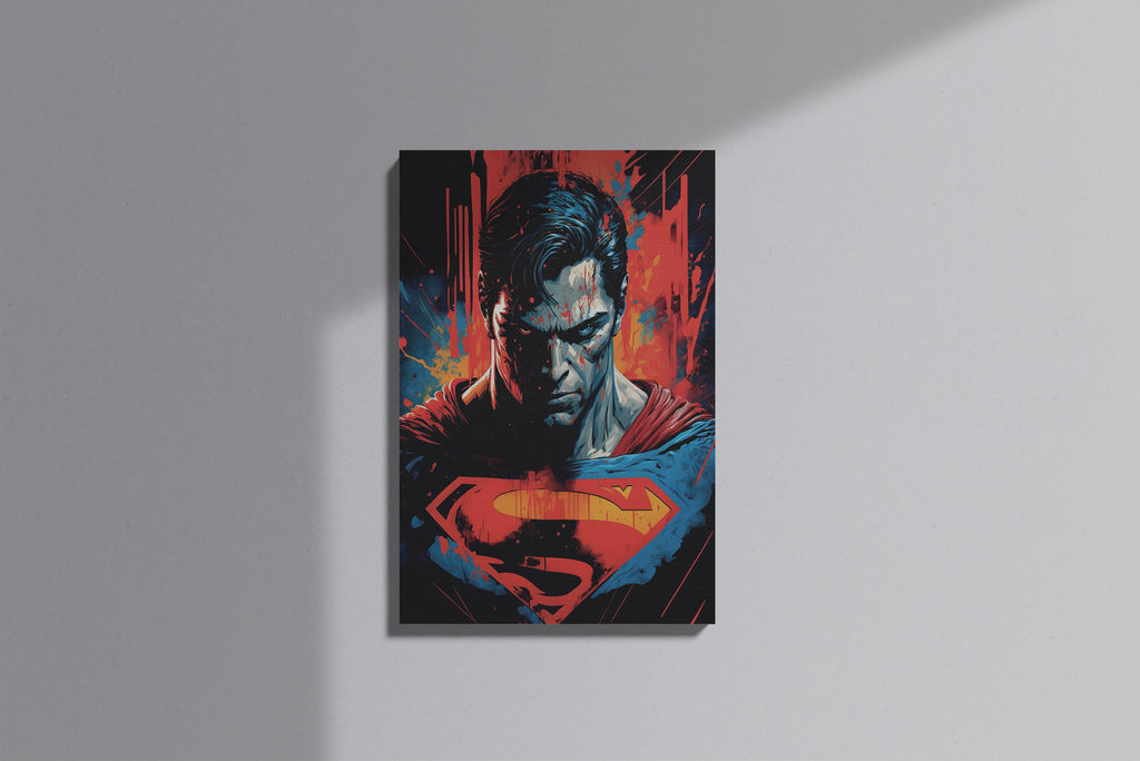 GeekCultcha DC Comics Superman Premium Canvas Print Dynamic Style