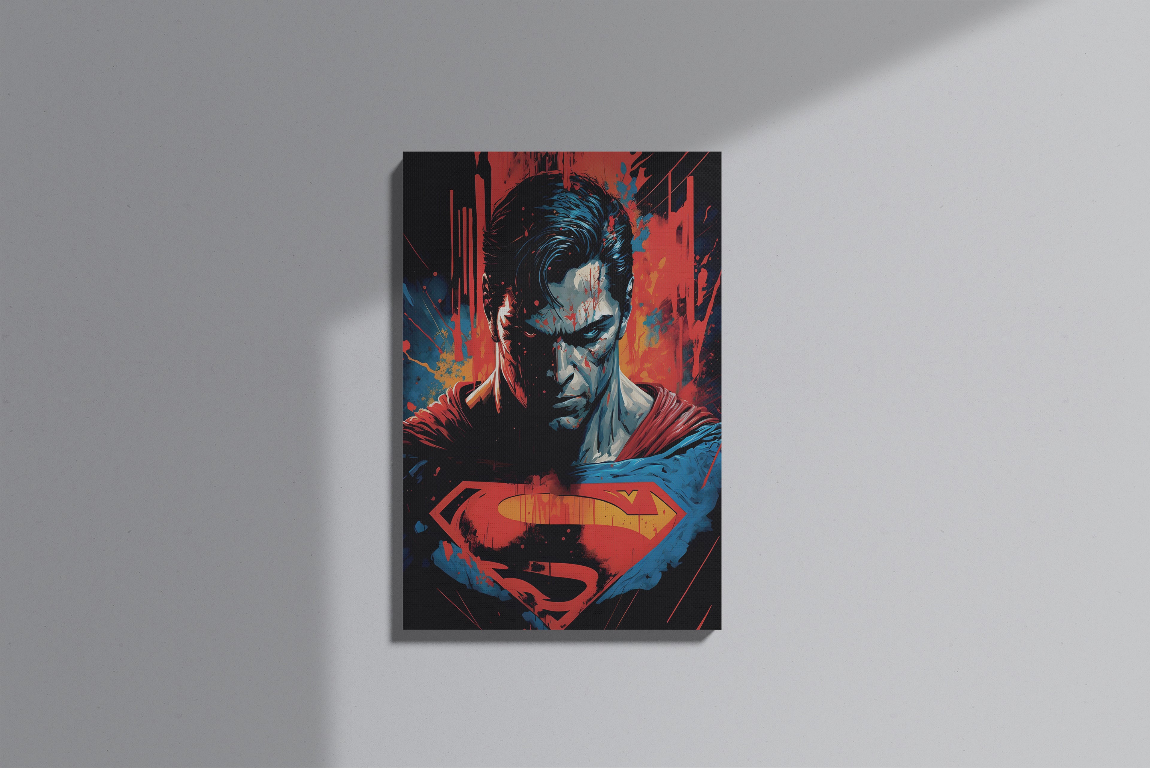 GeekCultcha DC Comics Superman Premium Canvas Print Dynamic Style
