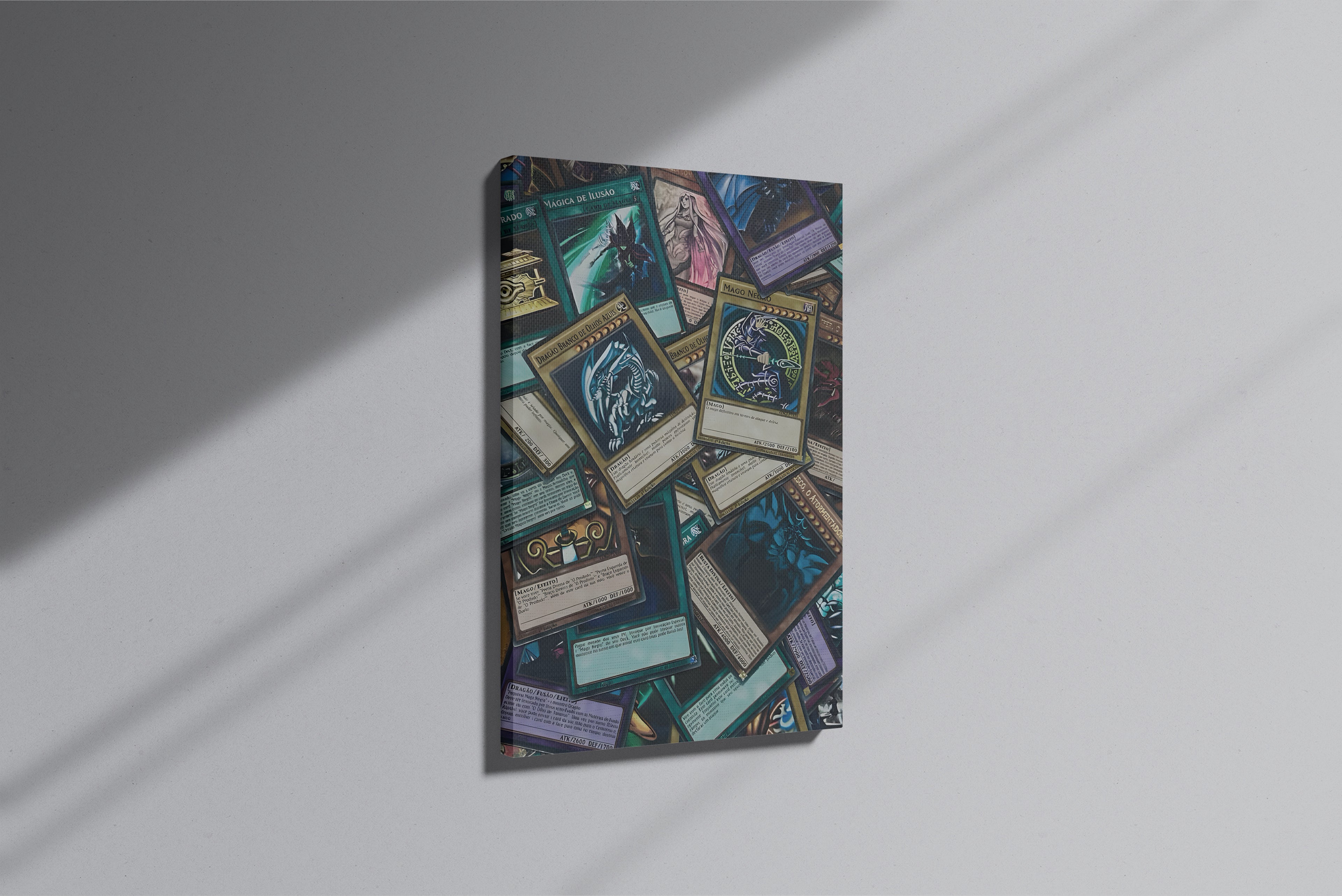 GeekCultcha Yu-Gi-Oh! Blue-Eyed White Dragon Premium Canvas Painting