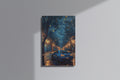 GeekCultcha Van Gogh Starry Night Car Themed Premium Canvas Painting