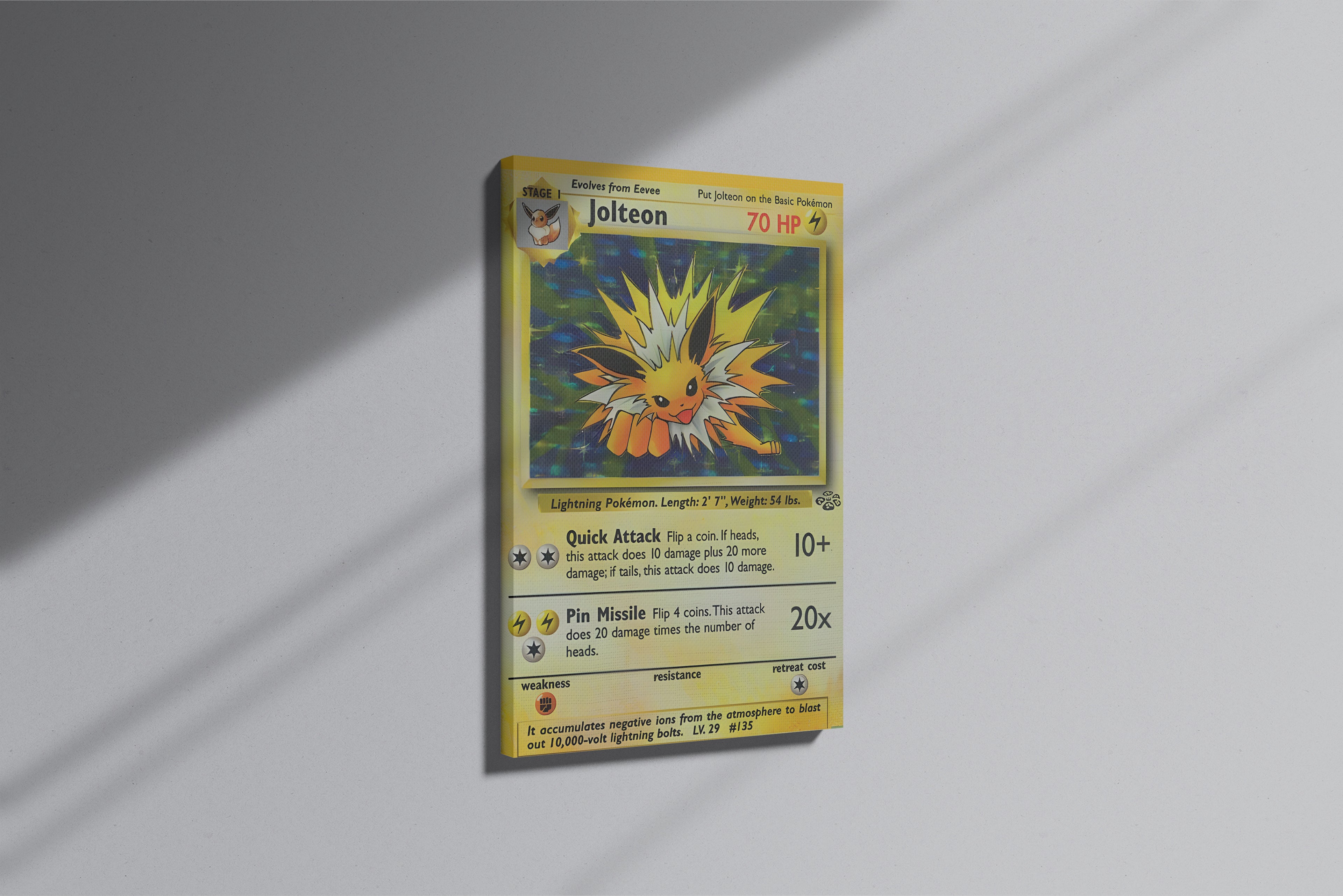 GeekCultcha Pokémon Jolteon Premium Canvas Print