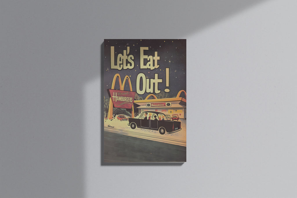 GeekCultcha McDonald's Retro Style Premium Canvas Painting